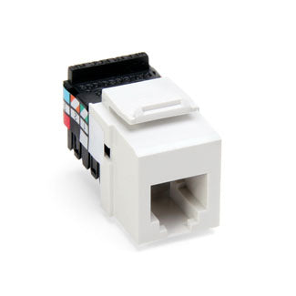 Leviton 41106-RW6 | Voice Grade QuickPort Connector, 6P6C, White