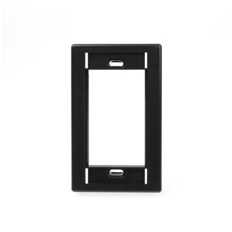 Leviton 41290-SME | Single-Gang MOS Wallplate, Black