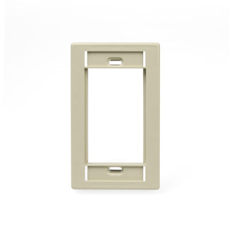 Leviton 41290-SMI | Single-Gang MOS Wallplate, Ivory