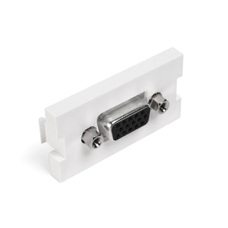 Leviton Manufacturing Co 41293-HDI | VGA HD15 Video Feedthrough MOS Module, Ivory
