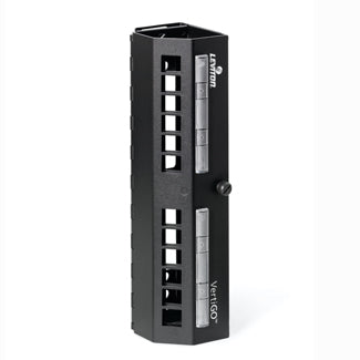 Leviton 49280-QP0 | QuickPort VertiGO Zero-U Panel, 12-port, panel only, empty