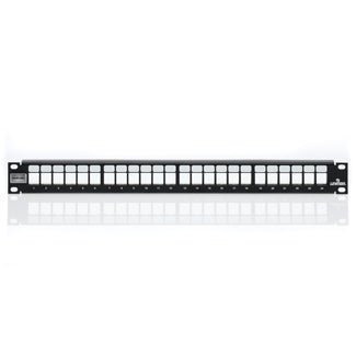 Leviton 4S255-D48 | Shielded QuickPort Patch Panel, 48-port, 1RU. High density rear cable manager sold separately
