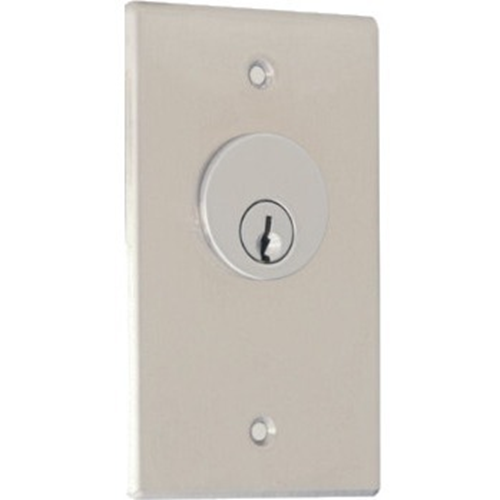 Camden Door Controls CM-1250 | Key Switch, Stainless Steel, Flush Mount, Single Gang, 2 SPDT Momentary