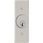 Camden Door Controls CM-2292 | Keyswitch, Flush Mount, Stainless Steel, Narrow, 2 DPDT Maintained