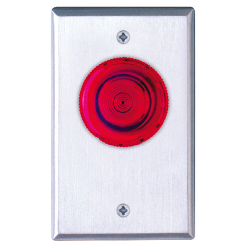 Camden Door Controls CM-3010R - ELEC PUSHB SWCH - MUSHROOM ILLUMINATED PUSH