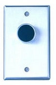 Camden Door Controls CM-7020G | Medium Duty Vandal Resistant Recessed Push Button, Single Gang, Green Button, N/O & N/C, Momentary, Brushed Aluminum