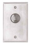 Camden Door Controls CM-9080/3 | Mechanical Vandal Resistant Push/Exit Switch, PUSH TO OPEN, Single Gang, DPDT Momentary, Brushed Aluminum
