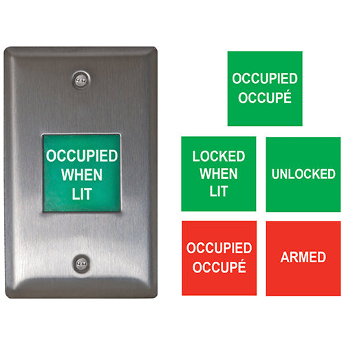 Camden Door Controls CM-AF500 | Single Gang LED Illuminated Annunicator