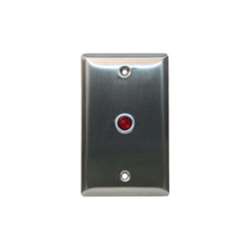 Camden Door Controls CM-CX-LED1-G | LED Plate, Single Gang, Blank, Green LED, 12/28 VDC