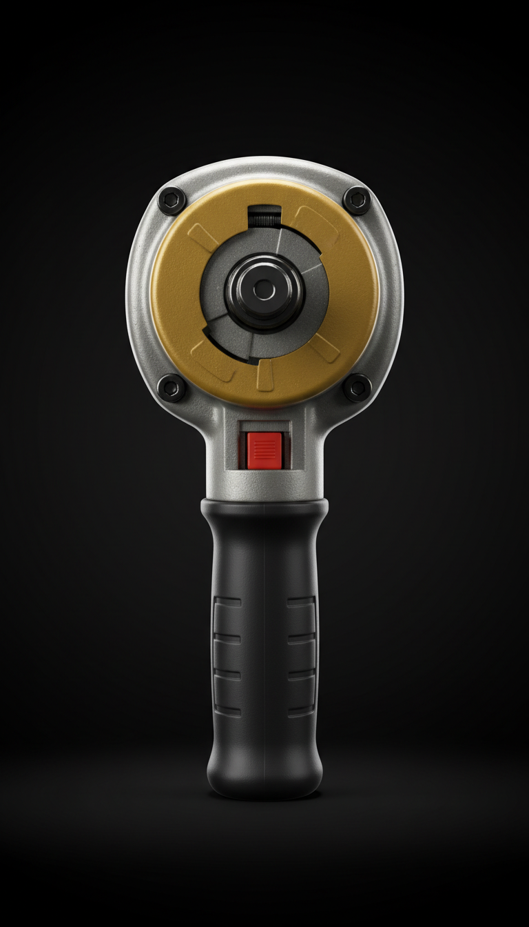 Heavy-Duty Pneumatic Impact Wrench Steel Housing