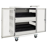 Tripp-Lite CSC32ACW | Multi-Device Charging Cart, 32 AC Outlets, Chromebooks and Laptops, Wall-Mount Option, White
