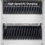 Tripp-Lite CSC32ACWHG | Safe-IT Multi-Device UV Charging Cart, Hospital-Grade, 32 AC Outlets, Laptops, Chromebooks, Antimicrobial, White