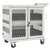 Tripp-Lite CSC32USBW | Multi-Device Charging Cart, 32 USB Ports, iPad and Android Tablets, Wall-Mount Option, White