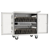 Tripp-Lite CSC32USBW | Multi-Device Charging Cart, 32 USB Ports, iPad and Android Tablets, Wall-Mount Option, White