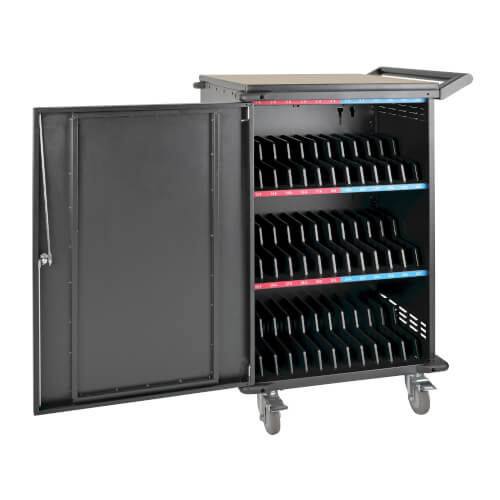 Tripp-Lite CSC36AC | Multi-Device Charging Cart, 36 AC Outlets, Chromebooks and Laptops, Black