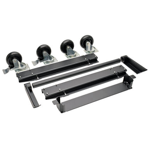 Tripp-Lite CSHANDLEKIT | Mobile Cart Conversion Kit with Handle, Casters and Power Cord Manager for Tablet/Chromebook Charging Stations