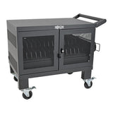Tripp-Lite CSHANDLEKIT2 | Mobile Cart Conversion Kit with Handle, Casters and Power Cord Manager for 16-Device AC and USB Charging Stations