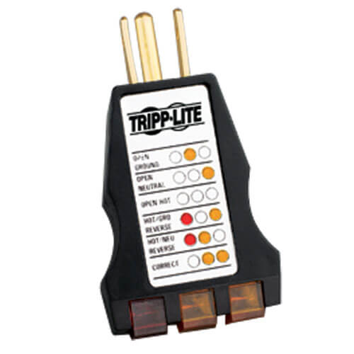 Tripp-Lite CT120 | Instant-Read AC Outlet Circuit Tester with Diagnostic LEDs