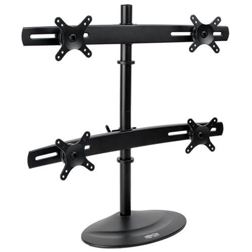 Tripp-Lite DDR1026MQ | Quad Monitor Mount Stand for 10" to 26" Flat-Screen Displays