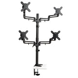 Tripp-Lite DDR1327SQFC | Quad Full Motion Flex Arm Desk Clamp for 13" to 27" Monitors
