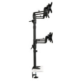 Tripp-Lite DDR1327SQFC | Quad Full Motion Flex Arm Desk Clamp for 13" to 27" Monitors