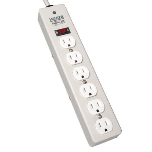 Tripp-Lite DG206 | Tripp Lite Waber Industrial Surge Protector, 6-Outlet, 6 ft. (1.83 m) Cord, 1050 Joules