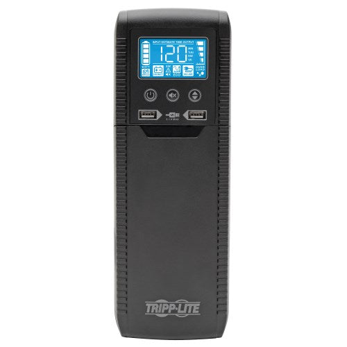 Tripp-Lite ECO1500LCD | Line Interactive UPS with USB and 10 Outlets - 120V, 1440VA, 900W, 50/60 Hz, AVR, ECO Series, ENERGY STAR