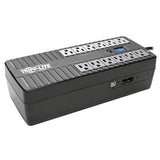 Tripp-Lite ECO850LCD | 850VA 425W Standby UPS - 12 NEMA 5-15R Outlets, 120V, 50/60 Hz, USB, LCD, ENERGY STAR, Desktop/Wall