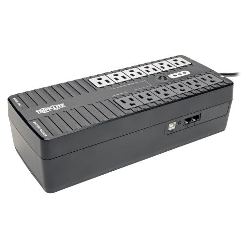 Tripp-Lite ECO900UPSM | 900VA 480W Standby UPS - 12 NEMA 5-15R Outlets, 120V, 50/60 Hz, 5-15P Plug, ENERGY STAR, Desktop/Wall