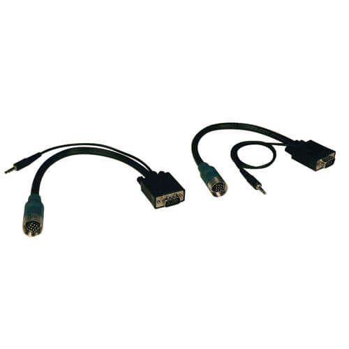 Tripp-Lite EZA-VGAAM-2 | Easy Pull Type-A Connectors - (M/M set of VGA with Audio)
