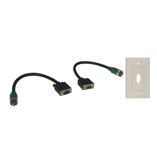 Tripp-Lite EZA-VGAX-2 | Easy Pull Type-A Connectors - (M/F set of VGA with Faceplate)