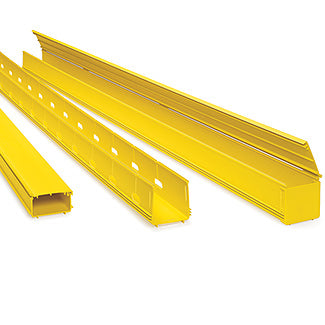 Leviton S2DCT-DCS | 2x2 Slotted Duct w/Cover (1/Carton), Yellow