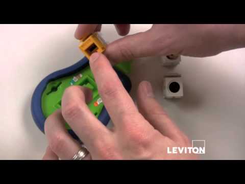 Leviton 61110-BR6 | eXtreme Cat 6 QuickPort Jack QuickPack, 25-pack, Dark Red