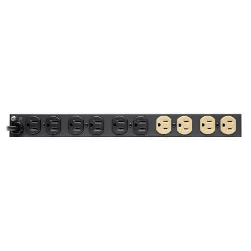 Tripp-Lite IBAR12 | Isobar 12-Outlet Network Server Surge Protector, 15 ft. Cord, 3840 Joules, Diagnostic LEDs, 1U Rack-Mount, Metal Housing