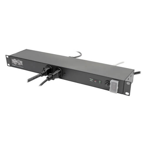 Tripp-Lite IBAR12 | Isobar 12-Outlet Network Server Surge Protector, 15 ft. Cord, 3840 Joules, Diagnostic LEDs, 1U Rack-Mount, Metal Housing