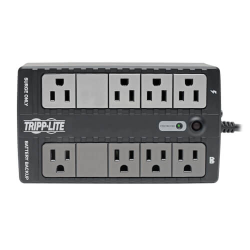 Tripp-Lite INTERNET650U1 | Internet Office 120V 650VA 330W Standby UPS, Compact Desktop, USB Monitoring and Charging