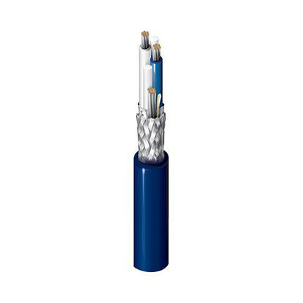 Belden 3072F C551000 | Blue Hose, 1 Pr #18 Str TC, PP Ins, OS+TC Brd, PVC Jkt, 600V TC, PLTC