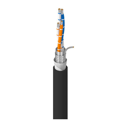 Belden 3107DB 0101000 | RS-485, 2 Pr, 22AWG, Str TC, PE Ins, OS+TC Brd, CPE Jkt, CM, PLTC, Sun Res, Dir Bur, Oil Resistant