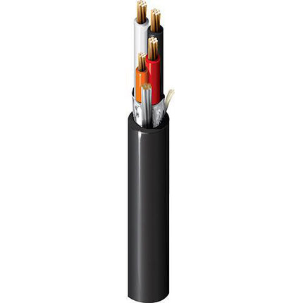 Belden 1083A 01010000 | Inst, 4 Tri #20+22 Str BC, PVC Ins E1, IS/OS, Blk PVC Jkt, 300V PLTC-ER ITC-ER CMG