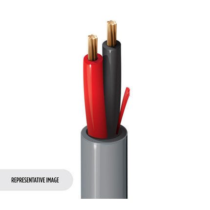 Belden 5300UE 009U500 | Security & Sound, 2 Conductor 18 AWG, BC, Unshielded, CMR