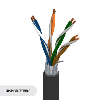 Belden 7939A 0081000 | DataTuff Cat 5e, 4 Bonded-Pr #24 Str BC, PO Ins, OS, PVC Jkt, CMX-Outdoor CMR