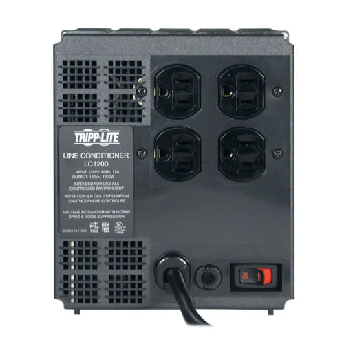 Tripp-Lite LC1200 | 1200W 120V Line Conditioner - Automatic Voltage Regulator (AVR), AC Surge Protection, 4 Outlets