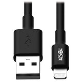 Tripp-Lite M100-003-BK | USB-A to Lightning Sync/Charge Cable, MFi Certified - Black, M/M, USB 2.0, 3 ft. (0.91 m)