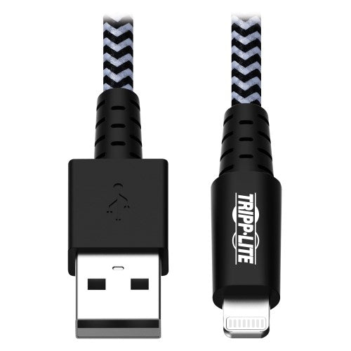 Tripp-Lite M100-003-HD | Heavy-Duty USB-A to Lightning Sync/Charge Cable, MFi Certified - M/M, USB 2.0, 3 ft. (0.91 m)