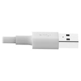 Tripp-Lite M100-003-WH | USB-A to Lightning Sync/Charge Cable, MFi Certified - White, M/M, USB 2.0, 3 ft. (0.91 m)