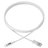 Tripp-Lite M100-006-WH | USB-A to Lightning Sync/Charge Cable, MFi Certified - White, M/M, USB 2.0, 6 ft. (1.83 m)