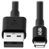 Tripp-Lite M100-010-BK | USB-A to Lightning Sync/Charge Cable, MFi Certified - Black, M/M, USB 2.0, 10 ft. (3.05 m)