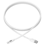 Tripp-Lite M100-010-WH | USB-A to Lightning Sync/Charge Cable, MFi Certified - White, M/M, USB 2.0, 10 ft. (3.05 m)