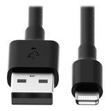 Tripp-Lite M100-10N-BK-10 | USB-A to Lightning Sync/Charge Cable, MFi Certified - Black, M/M, USB 2.0, 10 Pack - 10 in. (0.3m)