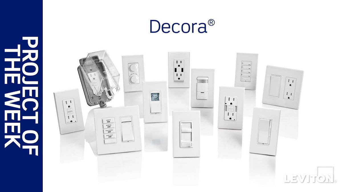 Leviton 80401-NW | 1-Gang Decora/GFCI Device Decora Wallplate/Faceplate, Standard Size, Thermoplastic Nylon, Device Mount, White